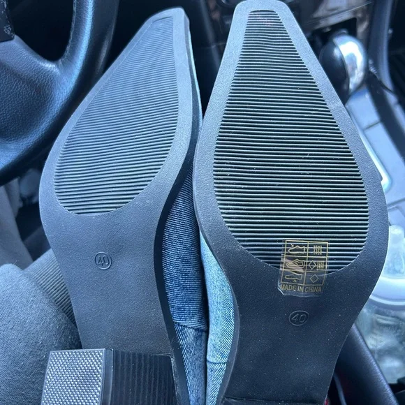 Denim Western Cowboy Boots - Picture 3 of 4